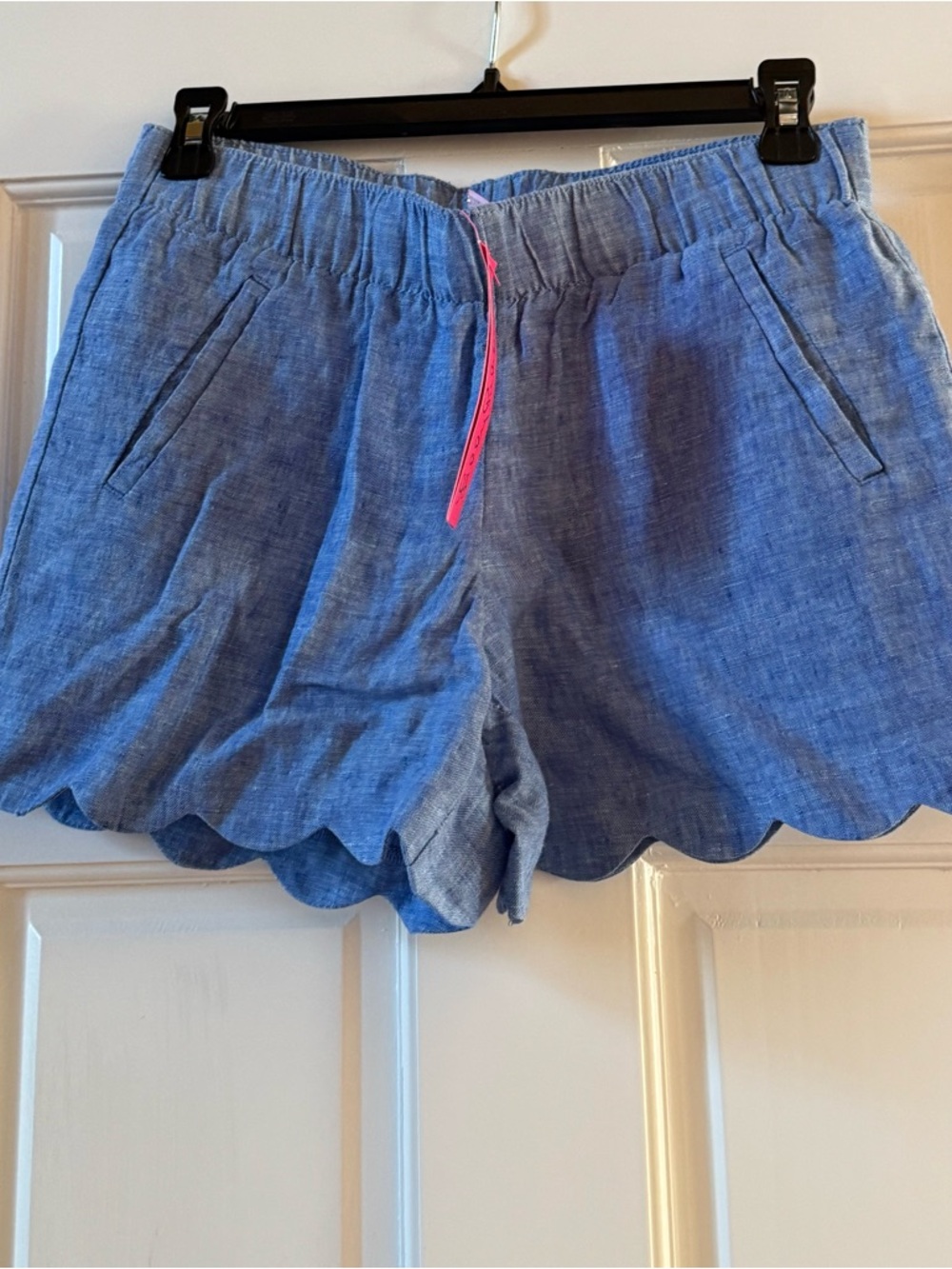 Lilly Pulitzer Women's Brea Linen Scallop-hem 4”Shorts